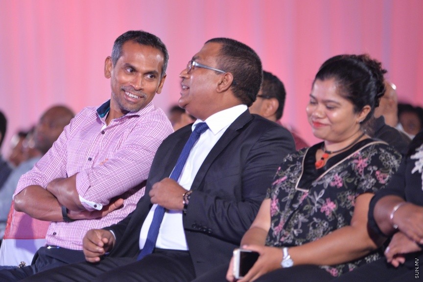 އޮކްޓޯބަރ 1، 2017: ދަރުބާރުގޭގައި ބޭއްވުނު އުރީދޫގެ ފުރަތަމަ އަހަރީ  އާންމު ޖަލްސާގެ ތެރެއިން -- ސަން ފޮޓޯ/ ފަޔާޒު މޫސާ