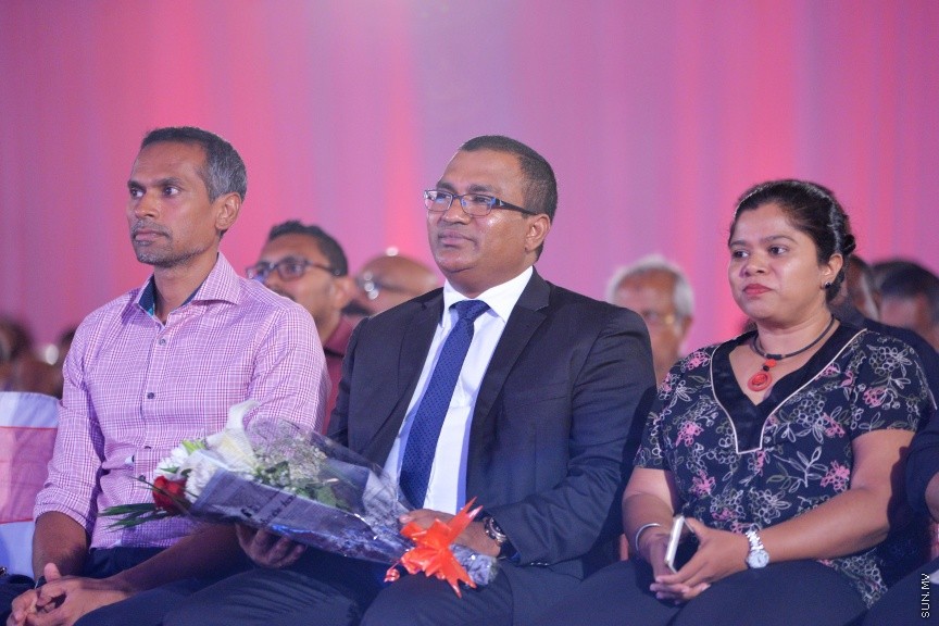 އޮކްޓޯބަރ 1، 2017: ދަރުބާރުގޭގައި ބޭއްވުނު އުރީދޫގެ ފުރަތަމަ އަހަރީ  އާންމު ޖަލްސާގެ ތެރެއިން -- ސަން ފޮޓޯ/ ފަޔާޒު މޫސާ