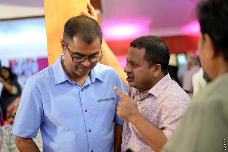 އޮކްޓޯބަރ 30، 2017: "ފިޔާތޮށި ޖަގަހަ"އިގެ ނަމުގައި ޕްރޮގްރެސިވް ޕާޓީ އޮފް މޯލްޑިވްސް އިން މާފަންނުގައި ކެމްޕެއިން ޖަގަހައެއް ހުޅުވުމަށް ބޭއްވި ހަފްލާގެ ތެރެއިން -- ސަން ފޮޓޯ/ ފަޔާޒު މޫސާ