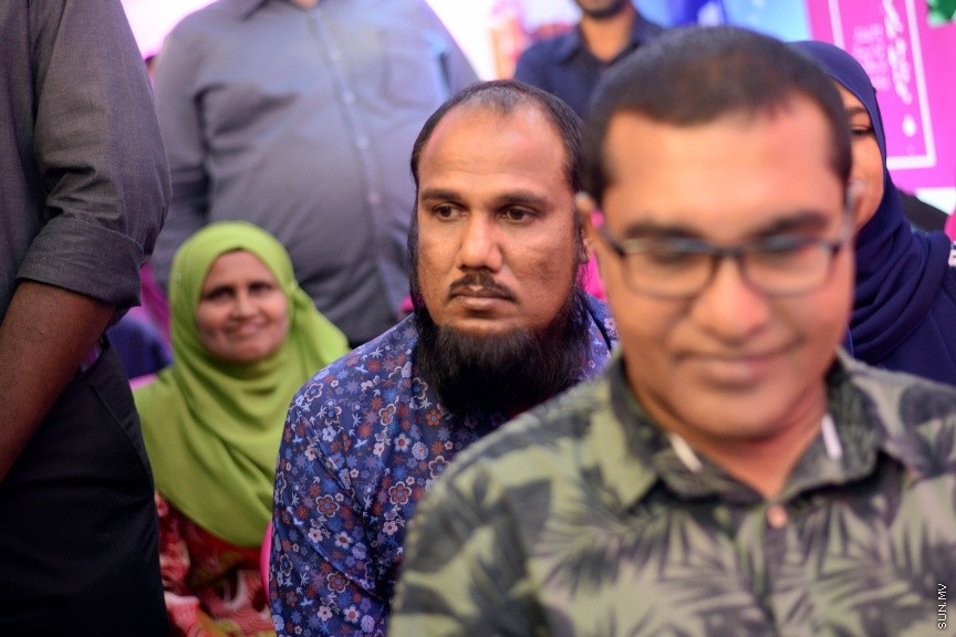 އޮކްޓޯބަރ 30، 2017: "ފިޔާތޮށި ޖަގަހަ"އިގެ ނަމުގައި ޕްރޮގްރެސިވް ޕާޓީ އޮފް މޯލްޑިވްސް އިން މާފަންނުގައި ކެމްޕެއިން ޖަގަހައެއް ހުޅުވުމަށް ބޭއްވި ހަފްލާގެ ތެރެއިން -- ސަން ފޮޓޯ/ ފަޔާޒު މޫސާ