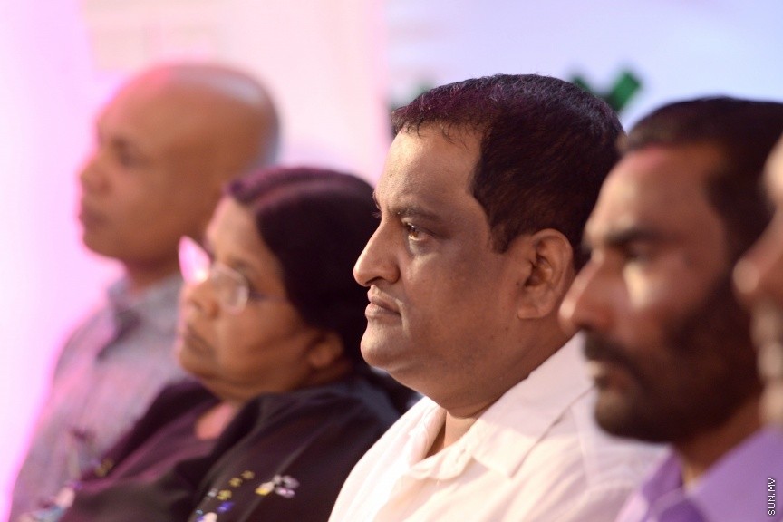 އޮކްޓޯބަރ 30، 2017: "ފިޔާތޮށި ޖަގަހަ"އިގެ ނަމުގައި ޕްރޮގްރެސިވް ޕާޓީ އޮފް މޯލްޑިވްސް އިން މާފަންނުގައި ކެމްޕެއިން ޖަގަހައެއް ހުޅުވުމަށް ބޭއްވި ހަފްލާގެ ތެރެއިން -- ސަން ފޮޓޯ/ ފަޔާޒު މޫސާ