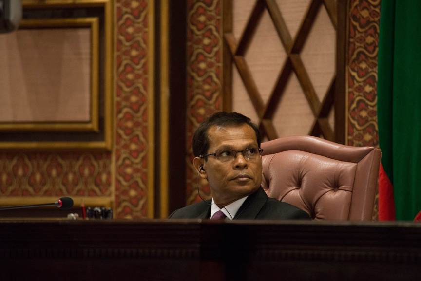 ނޮވެމްބަރ 15، 2018: އަންނަ އަހަރަށް ލަފާކުރާ ދައުލަތުގެ ބަޖެޓް ރައްޔިތުންގެ މަޖިލީހަށް ހުށައެޅުމަށް ބޭއްވި މަޖިލިސް ޖަލްސާގެ ތެރެއިން -- ފޮޓޯ/ މަޖިލިސް