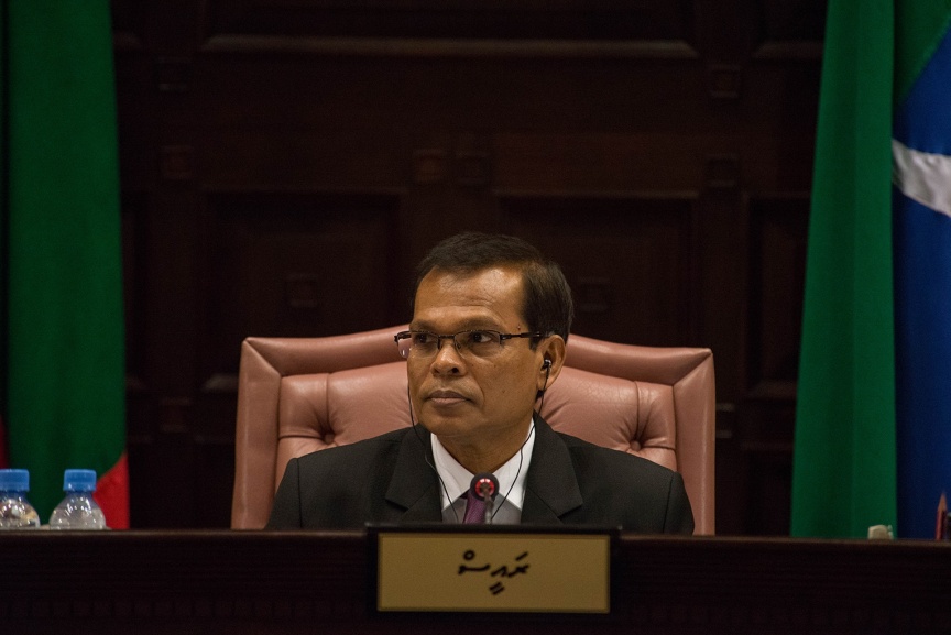 ނޮވެމްބަރ 15، 2018: އަންނަ އަހަރަށް ލަފާކުރާ ދައުލަތުގެ ބަޖެޓް ރައްޔިތުންގެ މަޖިލީހަށް ހުށައެޅުމަށް ބޭއްވި މަޖިލިސް ޖަލްސާގެ ތެރެއިން -- ފޮޓޯ/ މަޖިލިސް