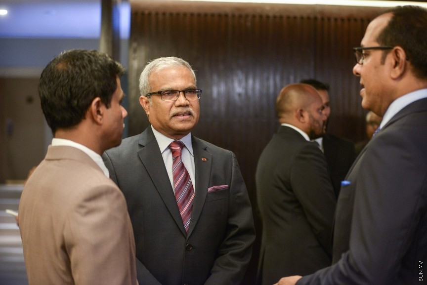 ނޮވެމްބަރ 27، 2017: ރާއްޖެ އާއި ދެކުނު ކޮރެއާއާ ޑިޕްލޮމެޓިކް ގުޅުން ގާއިމްކުރިތާ 50 އަހަރު ފުރުން ފާހަގަކުރުމުގެ ގޮތުން ހޮޓެލް ޖެންގައި ބޭއްވި ރަސްމިއްޔާތުގެ ތެރެއިން -- ސަން ފޮޓޯ/ ފަޔާޒު މޫސާ