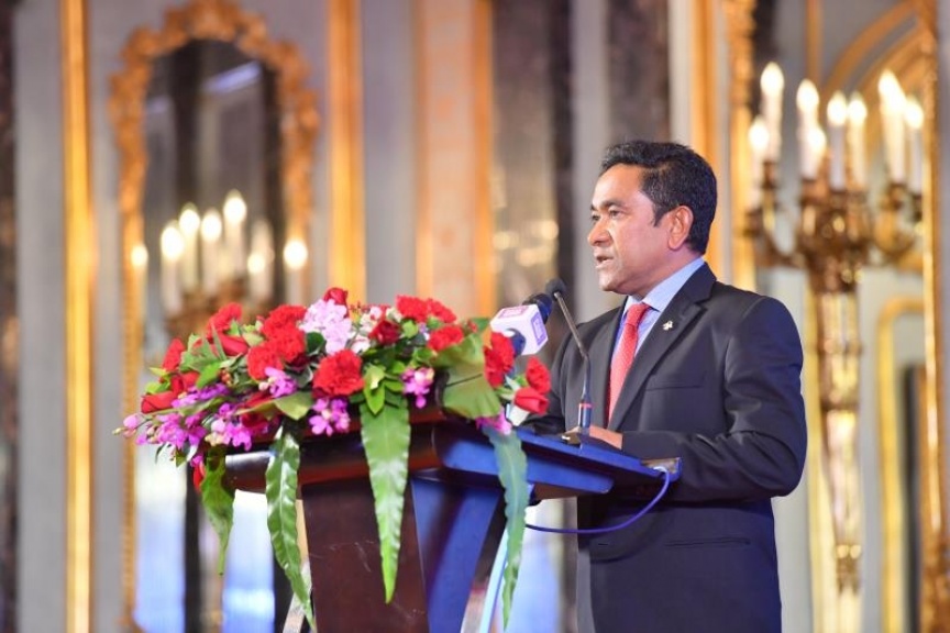 ދިވެހިރާއްޖެއާއި ޗައިނާއާ ދެމެދު ސިޔާސީ ގުޅުން ޤާއިމްކުރިތާ 45 އަހަރު ފުރުން ޗައިނާގައި ފާހަގަކުރުން -- ފޮޓޯ/ ރައީސް އޮފީސް
