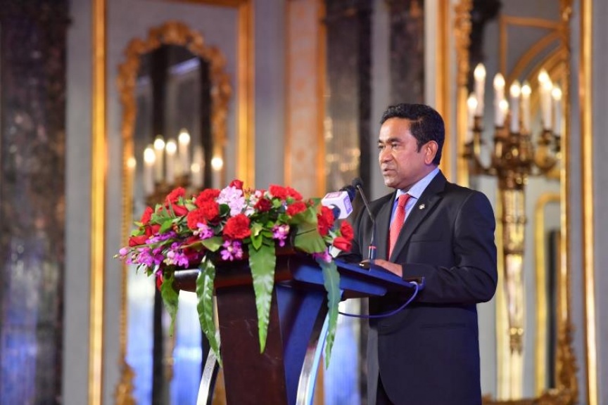 ދިވެހިރާއްޖެއާއި ޗައިނާއާ ދެމެދު ސިޔާސީ ގުޅުން ޤާއިމްކުރިތާ 45 އަހަރު ފުރުން ޗައިނާގައި ފާހަގަކުރުން -- ފޮޓޯ/ ރައީސް އޮފީސް