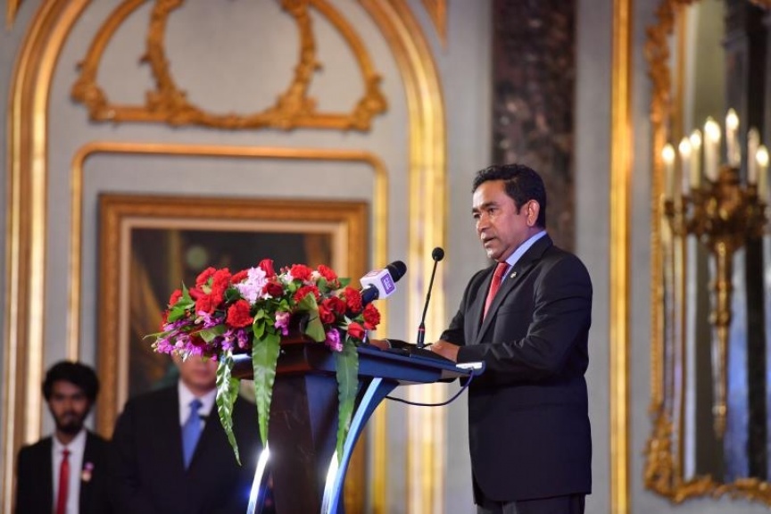 ދިވެހިރާއްޖެއާއި ޗައިނާއާ ދެމެދު ސިޔާސީ ގުޅުން ޤާއިމްކުރިތާ 45 އަހަރު ފުރުން ޗައިނާގައި ފާހަގަކުރުން -- ފޮޓޯ/ ރައީސް އޮފީސް
