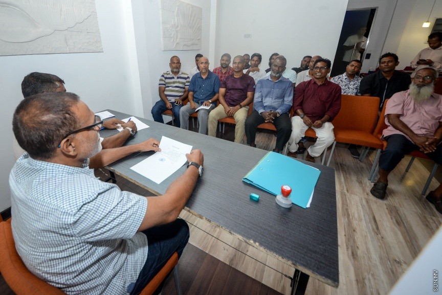 މޯލްޑިވްސް ވޮލީބޯލް ވެޓަރެންސްގެ ފުރަތަމަ އާންމު ޖަލްސާގެ ތެރެއިން---ސަން ފޮޓޯ/ މުހައްމަދު އަފްރާހް 