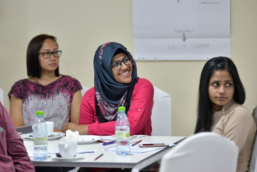 މަޓާޓޯ އާއި ސްރީލަންކާގެ ޓްރެއިނިން އިންސްޓިޓިއުޓެއް ކަމަށްވާ މެކުއޭ ރެން އެންޑް ޖޯންސް އާއި ގުޅިގެން ފަތުރުވެރިކަމުގެ ދާއިރާއަށް ހާއްސަކޮށްގެން ދެ ދުވަހުގެ މުއްދަތަށް ކުރިއަށްގެންދާ ތަމްރީން ޕްރޮގްރާމްގެތެރެއިން---ސަން ފޮޓޯ/ މުހައްމަދު އަފްރާޙް