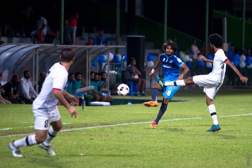 ޕްރެޒިޑެންޓްސް ކަޕް ފައިނަލްގައި ނިއު ރޭޑިއަންޓާއި ޓީސީ ސްޕޯޓްސް ކްލަބު ބައްދަލުކުރިމެޗުގެ ތެރެއިން: ރޭ ކުޅުނު ފައިނަލް މެޗުގައި ޓީސީ އަތުން 3-0 އިން މޮޅުވެގެން މުބާރާތުގެ ޗެމްޕިއަންކަން 12 ވަނަ ފަހަރަށް ނިއު އިން ވަނީ ހޯދާފަ --- ސަން ފޮޓޯ/ މުހައްމަދު އަފްރާހް