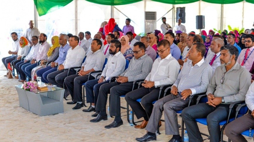 ރައީސުލްޖުމްހޫރިއްޔާ އަބްދުﷲ ޔާމީން އަބްދުލް ޤައްޔޫމް، ނ. އަތޮޅު ވެލިދޫއަށް ވަޑައިގަތުން -- ސަން ފޮޓޯ: ޝާން މުޙައްމަދު 