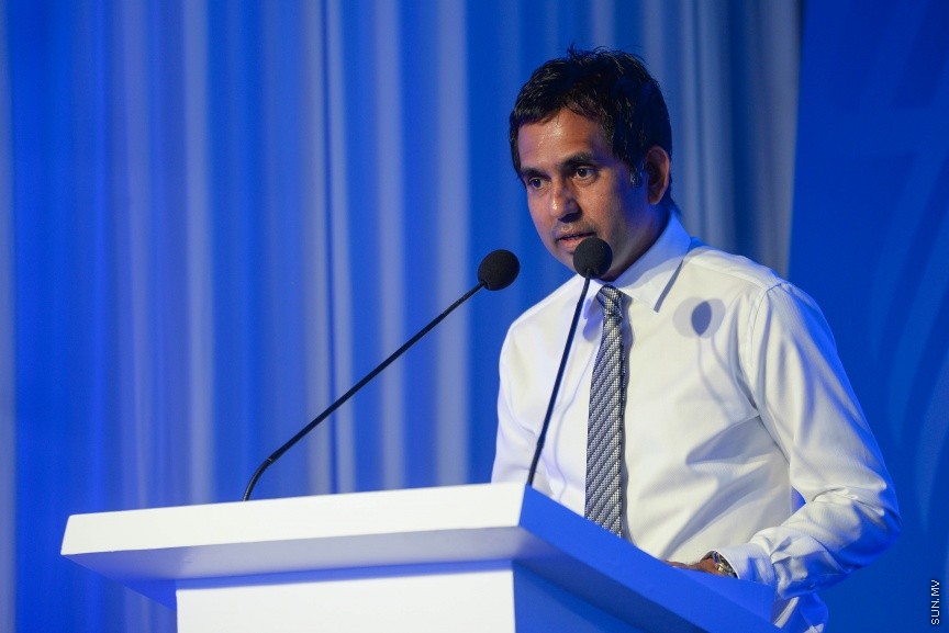  17 ޖެނުއަރީ 2018: އެނބޫދޫފަޅުގައި އިންވެސްޓްކުރުމަށްޓަކައި ބޭރުގެ ފަރާތްތަކާއި ދިވެހި ވިޔަފާރިތައް ގުޅައިދިނުމަށް ބާއްވާ އިންވެސްޓްމެންޓް ރީޓެއިލް އޮޕަޗިއުނިޓީ ފޯރަމް: ތައިލެންޑުގެ ސިންހަ އެސްޓޭޓުން، އާޓުގެލެރީގައި ބާއްވާ މި ފޯރަމް ކުރިއަށް ދާނީ މިއަދު އެކަނި ---ސަން ފޮޓޯ/ މުހައްމަދު އަފްރާހް 