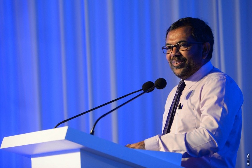  17 ޖެނުއަރީ 2018: އެނބޫދޫފަޅުގައި އިންވެސްޓްކުރުމަށްޓަކައި ބޭރުގެ ފަރާތްތަކާއި ދިވެހި ވިޔަފާރިތައް ގުޅައިދިނުމަށް ބާއްވާ އިންވެސްޓްމެންޓް ރީޓެއިލް އޮޕަޗިއުނިޓީ ފޯރަމް: ތައިލެންޑުގެ ސިންހަ އެސްޓޭޓުން، އާޓުގެލެރީގައި ބާއްވާ މި ފޯރަމް ކުރިއަށް ދާނީ މިއަދު އެކަނި ---ސަން ފޮޓޯ/ މުހައްމަދު އަފްރާހް 