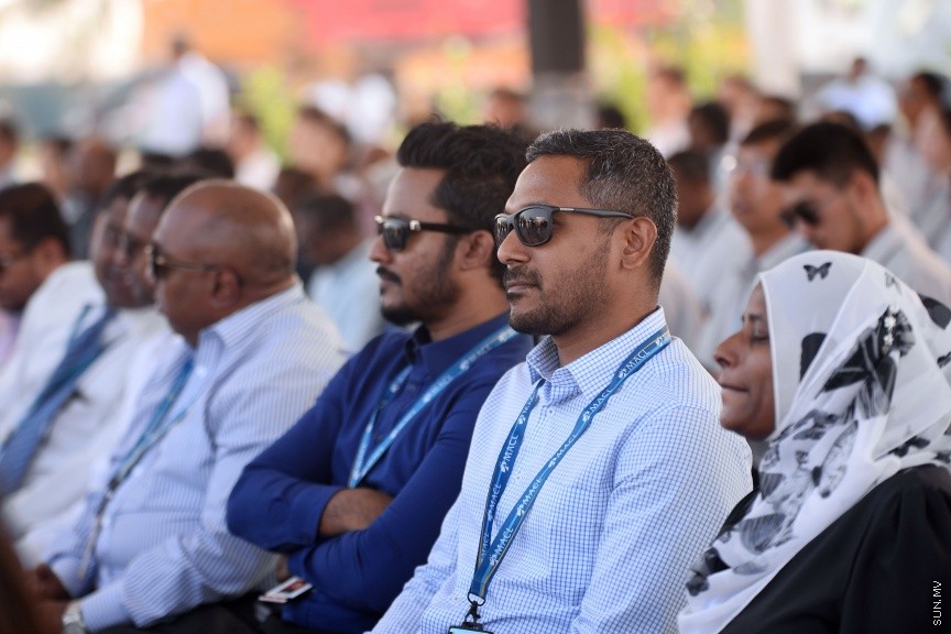ޖެނުއަރީ 29، 2018: ވެލާނާ އިންޓަނޭޝަނަލް އެއާޕޯޓު ތަރައްގީ ކުރުމަށް ހިންގާ މަޝްރޫއުގެ ތެރޭގައި ހިމެނޭ އާ ސީޕްލޭން ޓާމިނަލްގެ އަމަލީ މަސައްކަތް ފަށުން -- ސަން ފޮޓޯ/ ފަޔާޒު މޫސާ