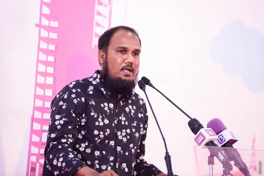 ޖެނުއަރީ 29، 2018: ޕީޕީއެމްގެ ރުމާލު 2 ޖަގަހައިގައި  ބޭއްވި ޖަލްސާގެ ތެރެއިން: މި ޖަލްސާގައި ރައީސް ޔާމީންވެސް ބައިވެރި ވެ ވަޑައިގެންނެވި -- ސަން ފޮޓޯ/ ފަޔާޒު މޫސާ 