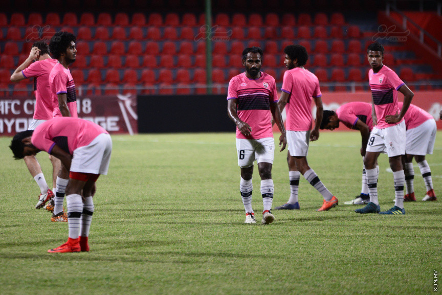  12 ފެބްރުއަރީ 2018: އޭއެފްސީ ކަޕް ކޮލިފައިން، ފުރަތަމަ ލެގަށް ޓީސީ ފަރިތަކުރުން: 
ރާއްޖޭގެ ޓީސީ ސްޕޯޓްސް ކްލަބާއި އިންޑީއާގެ ބެންގަލޫރު އެފްސީ ވާދަކުރާ އޭއެފްސީ ކަޕު ކޮލިފައިން ފުރަތަމަ ލެގު އޮންނާނި މާދަމާ ރޭ ގައުމީ ފުޓުބޯޅަ ދަނޑުގައި---ސަން ފޮޓޯ/ މުހައްމަދު އަފްރާހް 