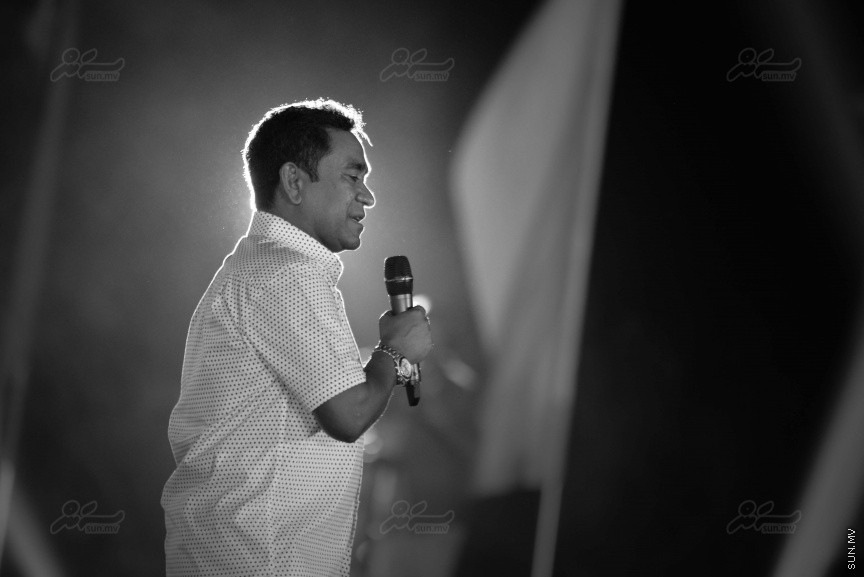 ޔޫތް ނޭޝަންގެ ނަމުގައި  ޕީޕީއެމް އިން ބޭއްވި ޖަލްސާގެ ތެރެއިން---ސަން ފޮޓޯ/ މުހައްމަދު އަފްރާހް 