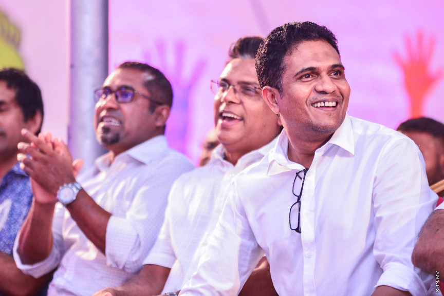 ފެބްރުއަރީ 20، 2018: ޕީޕީއެމް އިން "ރުމާލު 2" ޖަގަހައިގައި ބޭއްވި ޖަލްސާގެ ތެރެއިން -- ސަން ފޮޓޯ/ ފަޔާޒު މޫސާ