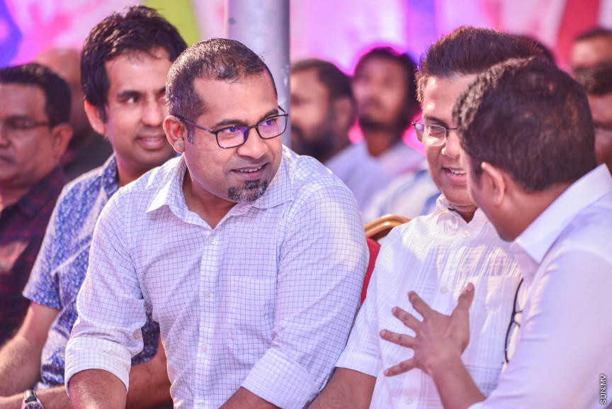 ފެބްރުއަރީ 20، 2018: ޕީޕީއެމް އިން "ރުމާލު 2" ޖަގަހައިގައި ބޭއްވި ޖަލްސާގެ ތެރެއިން -- ސަން ފޮޓޯ/ ފަޔާޒު މޫސާ