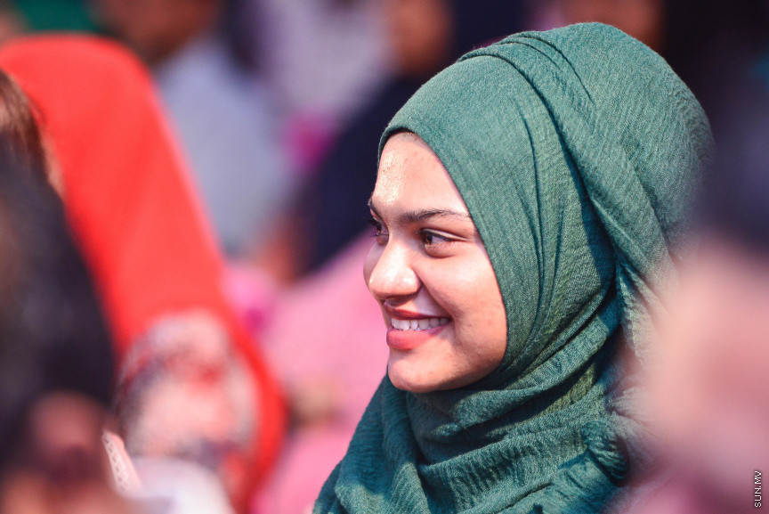 ފެބްރުއަރީ 20، 2018: ޕީޕީއެމް އިން "ރުމާލު 2" ޖަގަހައިގައި ބޭއްވި ޖަލްސާގެ ތެރެއިން -- ސަން ފޮޓޯ/ ފަޔާޒު މޫސާ