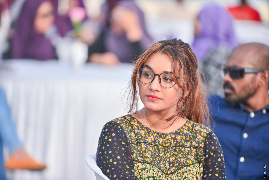 މާޗް 8، 2018: ބައިނަލްއަގުވާމީ އަންހެނުންގެ ދުވަސް ފާހަގަކުރުމުގެ ގޮތުން އެމްޑަބްލިއުއެސްސީގެ ފަރާތުން ބޭއްވި ހާއްސަ ހަފްލާގެ ތެރެއިން -- ސަން ފޮޓޯ/ ފަޔާޒު މޫސާ