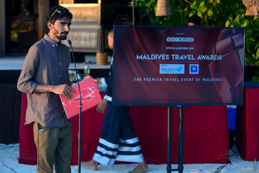 މަޓާޓޯ މޯލްޑިވްސް ޓްރެވަލް އެވޯޑްސް 2018 ލޯންޗުކުރުމަށް ކޮކޯ ބޮޑު ހިތި ރިސޯޓުގައި ބޭއްވި ރަސްމިއްޔާތުގެ ތެރެއިން: މިއަހަރުގެ އެވޯޑްސްގެ އޮންލައިން މީޑިއާ ޕާޓްނަރަކީ ސަން އޮންލައިން -- ސަން ފޮޓޯ/ މުހައްމަދު އަފްރާހް
