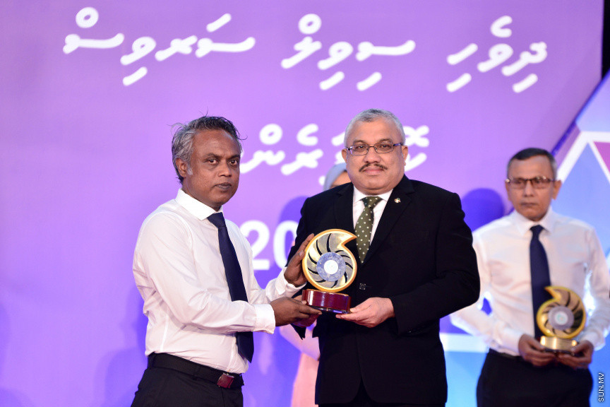 މާޗް 14، 2018: ސިވިލް ސާވިސް ކޮންފަރެންސް ފެށުމަށް ދަރުބާރުގޭގައި ބޭއްވި ރަސްމިއްޔާތުގެ ތެރެއިން -- ސަން ފޮޓޯ/ ފަޔާޒު މޫސާ