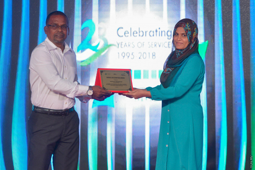 އެމްޑަބްލިއުއެސްސީގެ 23 ވަނަ  އަހަރީ ދުވަސް ފާހަގަ ކުރުމުގެ ގޮތުން ބޭއްވި ރަސްމިއްޔާތުގެ ތެރެއިން---ސަން ފޮޓޯ/ މުހައްމަދު އަފްރާހް 