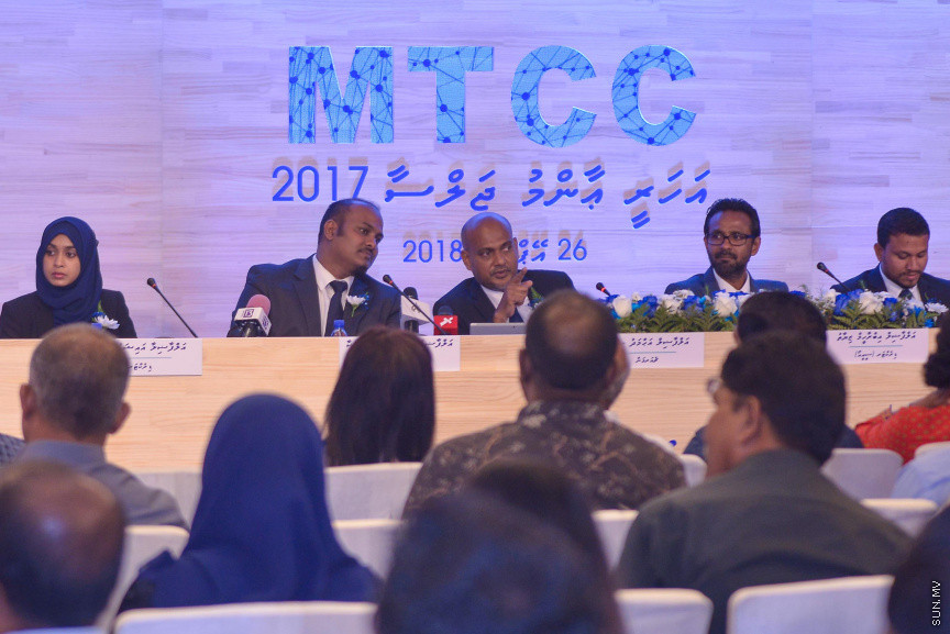 އެމްޓީސީސީގެ އަހަރީ އާންމު ޖަލްސާ ގެ ތެރެއިން---ސަން ފޮޓޯ/ މުހައްމަދު އަފްރާހް