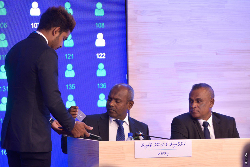 އެމްޓީސީސީގެ އަހަރީ އާންމު ޖަލްސާ ގެ ތެރެއިން---ސަން ފޮޓޯ/ މުހައްމަދު އަފްރާހްއެމްޓީސީސީގެ އަހަރީ އާންމު ޖަލްސާ ގެ ތެރެއިން---ސަން ފޮޓޯ/ މުހައްމަދު އަފްރާހް