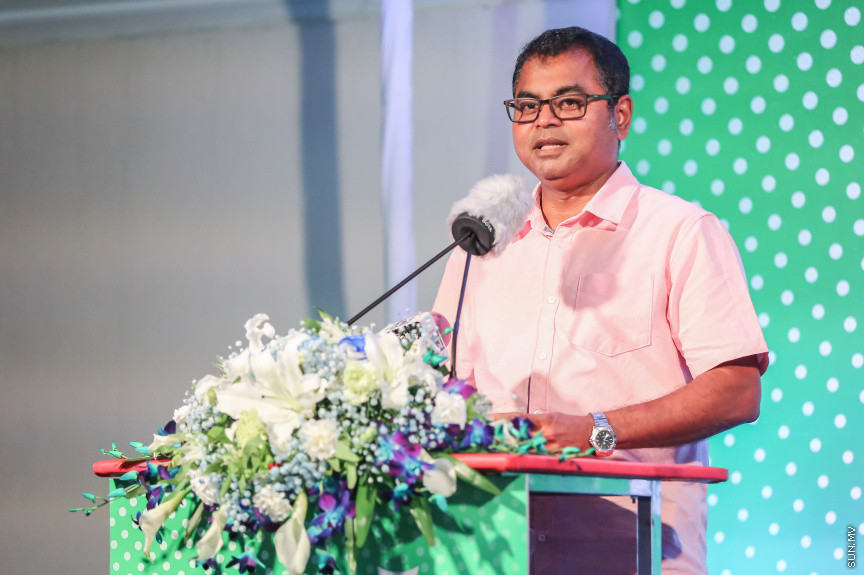 މެއި 8، 2018: އެމްޑަބްލިއުއެސްސީގެ ފެން އުފައްދާ މައި މަރުކަޒުގެ އިތުރުން، މާލޭގައި ފެން ފޯރުކޮށް ދިނުމަށްޓަކައި ފެން އުފައްދާ ދެވަނަ މަރުކަޒު، "އާރުއޯ އެނެކްސް އެކެއް" ހުޅުވުން -- ސަން ފޮޓޯ/ ފަޔާޒު މޫސާ