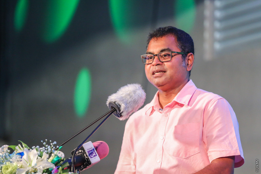 މެއި 8، 2018: އެމްޑަބްލިއުއެސްސީގެ ފެން އުފައްދާ މައި މަރުކަޒުގެ އިތުރުން، މާލޭގައި ފެން ފޯރުކޮށް ދިނުމަށްޓަކައި ފެން އުފައްދާ ދެވަނަ މަރުކަޒު، "އާރުއޯ އެނެކްސް އެކެއް" ހުޅުވުން -- ސަން ފޮޓޯ/ ފަޔާޒު މޫސާ