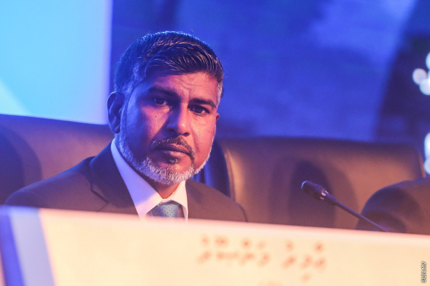 މެއި 30، 2018: އެސްޓީއޯގެ 2017 ވަނަ އަހަރީ އާންމު ޖަލްސާގެ ތެރެއިން: އެސްޓީއޯއަށް މިދިޔަ އަހަރު ލިބުނު ފައިދާގެ ތެރެއިން ހިއްސާގެ ފައިދާގެ ގޮތުގައި ހިއްސާއަކަށް 55 ރުފިޔާ ބަހަން ވަނީ ފާސްކޮށްފައި -- ސަން ފޮޓޯ: ފަޔާޒު މޫސާ
