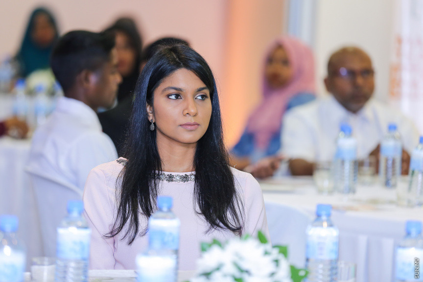 ޖުލައި 11، 2018: އެވިޑް ކޮލެޖުގެ "މާސްޓާސް އޮފް ޓީޗިންގްއިން އިންކްލޫސިވް އެންޑް ސްޕެޝަލް އެޑިއުކޭޝަން" ޕްރޮގްރާމް އިފްތިތާހްކުރުމަށް ބޭއްވި ރަސްމިއްޔާތުގެ ތެރެއިން -- ސަން ފޮޓޯ/ ފަޔާޒު މޫސާ