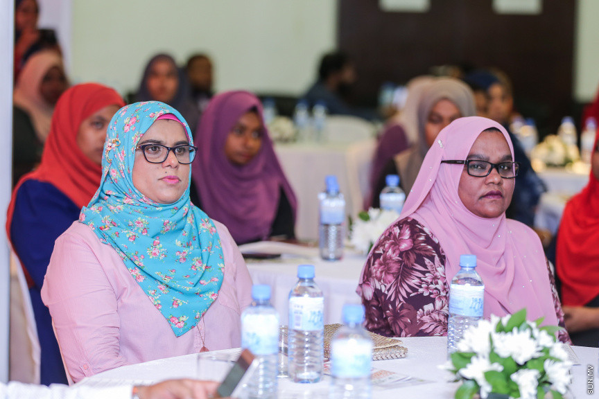 ޖުލައި 11، 2018: އެވިޑް ކޮލެޖުގެ "މާސްޓާސް އޮފް ޓީޗިންގްއިން އިންކްލޫސިވް އެންޑް ސްޕެޝަލް އެޑިއުކޭޝަން" ޕްރޮގްރާމް އިފްތިތާހްކުރުމަށް ބޭއްވި ރަސްމިއްޔާތުގެ ތެރެއިން -- ސަން ފޮޓޯ/ ފަޔާޒު މޫސާ