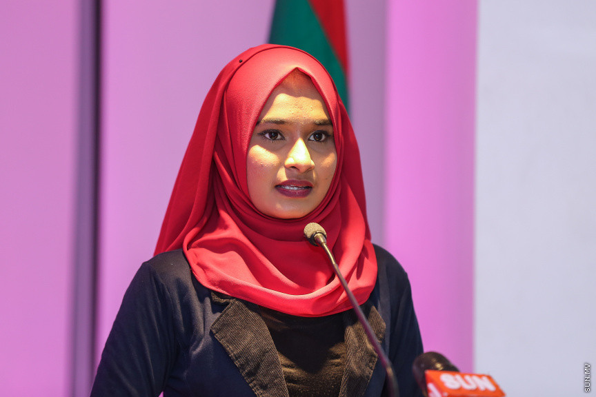 ޖުލައި 11، 2018: އެވިޑް ކޮލެޖުގެ "މާސްޓާސް އޮފް ޓީޗިންގްއިން އިންކްލޫސިވް އެންޑް ސްޕެޝަލް އެޑިއުކޭޝަން" ޕްރޮގްރާމް އިފްތިތާހްކުރުމަށް ބޭއްވި ރަސްމިއްޔާތުގެ ތެރެއިން -- ސަން ފޮޓޯ/ ފަޔާޒު މޫސާ