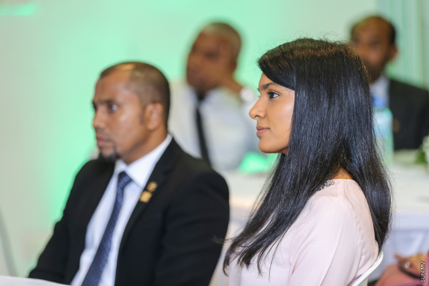 ޖުލައި 11، 2018: އެވިޑް ކޮލެޖުގެ "މާސްޓާސް އޮފް ޓީޗިންގްއިން އިންކްލޫސިވް އެންޑް ސްޕެޝަލް އެޑިއުކޭޝަން" ޕްރޮގްރާމް އިފްތިތާހްކުރުމަށް ބޭއްވި ރަސްމިއްޔާތުގެ ތެރެއިން -- ސަން ފޮޓޯ/ ފަޔާޒު މޫސާ