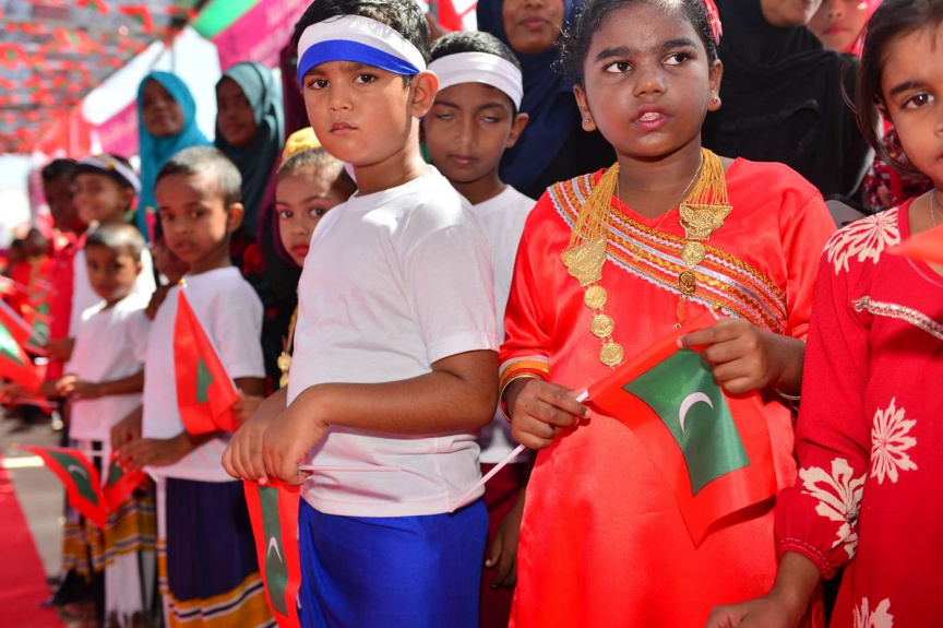 ޖުލައި 18، 2018: ރައީސް ޔާމީން ހއ. ދިއްދުއަށް ވަޑައިގެން ހަތަރު މަޝްރޫއެއްގެ ނިމުން ފާހަގަކުރުން -- ފޮޓޯ/ ރައީސް ޔާމީން