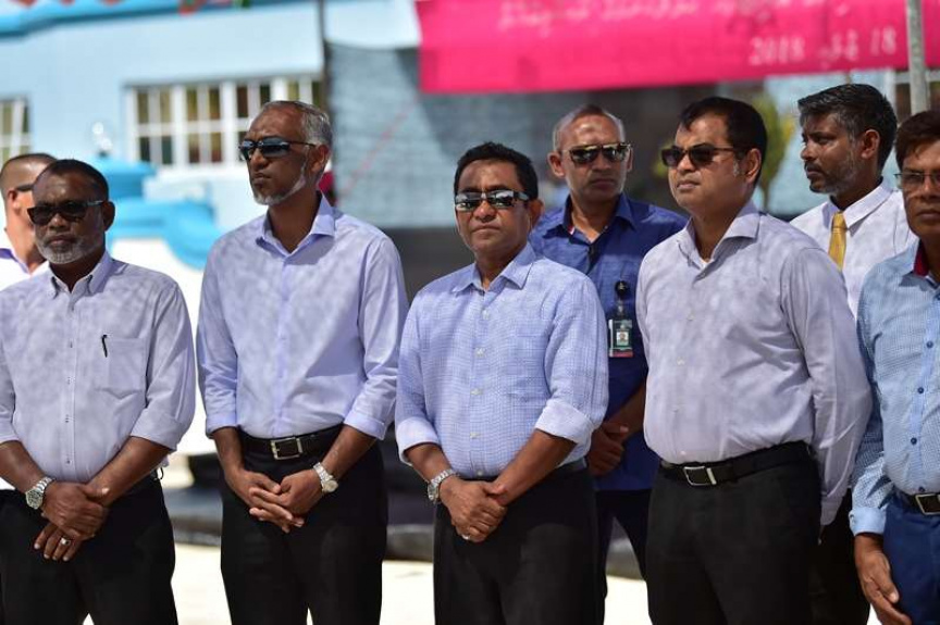 ޖުލައި 18، 2018: ރައީސް ޔާމީން ހއ. ދިއްދުއަށް ވަޑައިގެން ހަތަރު މަޝްރޫއެއްގެ ނިމުން ފާހަގަކުރުން -- ފޮޓޯ/ ރައީސް ޔާމީން