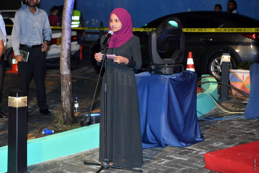 ޖުލައި 23، 2018: މާލޭ ހުޅަނގުފަރާތު ހާބަރު ސަރަހައްދުގައި ތަރައްގީ ކުރި ފުޑްކޯޓު (ރާވެރިބޭ ކޮއްތު ވެނި) ރަސްމީކޮށް ހުޅުވުން -- ފޮޓޯ/ ރައީސް އޮފީސް
