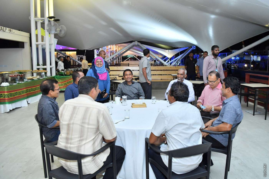 ޖުލައި 23، 2018: މާލޭ ހުޅަނގުފަރާތު ހާބަރު ސަރަހައްދުގައި ތަރައްގީ ކުރި ފުޑްކޯޓު (ރާވެރިބޭ ކޮއްތު ވެނި) ރަސްމީކޮށް ހުޅުވުން -- ފޮޓޯ/ ރައީސް އޮފީސް