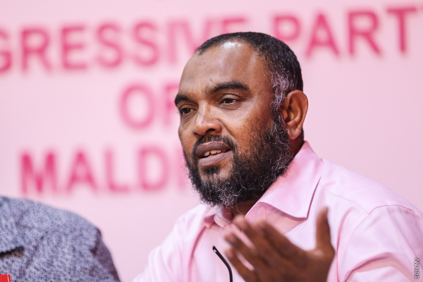 ޖުލައި 24، 2018: ޕީޕީއެމްގެ ގެ ފަރާތުން ބޭއްވި ނޫސްވެރިންގެ ބައްދަލުބުމުގެ ތެރެއިން -- ސަން ފޮޓޯ/ ފަޔާޒު މޫސާ