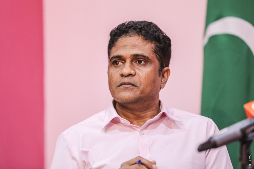 ޖުލައި 24، 2018: ޕީޕީއެމްގެ ގެ ފަރާތުން ބޭއްވި ނޫސްވެރިންގެ ބައްދަލުބުމުގެ ތެރެއިން -- ސަން ފޮޓޯ/ ފަޔާޒު މޫސާ