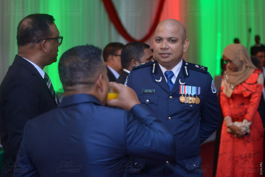 25 ޖުލައި 2018: ދިވެހި ރާއްޖޭގެ 53 ވަނަ މިނިވަންދުވަހުގެ ރަސްމީ ބައްދަލުވުމުގެ ތެރެއިން---ސަން ފޮޓޯ/ މުހައްމަދު އަފްރާހް