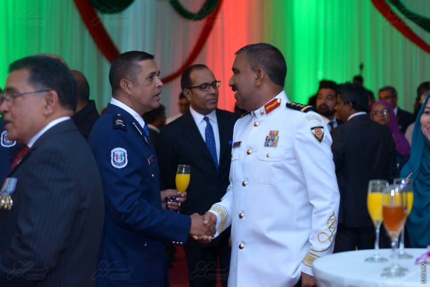 25 ޖުލައި 2018: ދިވެހި ރާއްޖޭގެ 53 ވަނަ މިނިވަންދުވަހުގެ ރަސްމީ ބައްދަލުވުމުގެ ތެރެއިން---ސަން ފޮޓޯ/ މުހައްމަދު އަފްރާހް