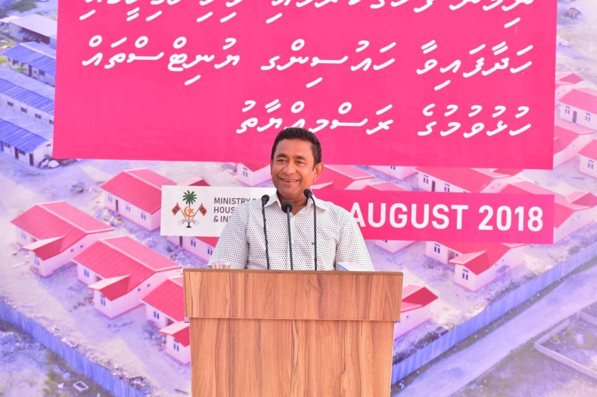 އޮގަސްޓް 8، 2018: ރައީސް ޔާމީން ގއ. ވިލިނގިލި ރައްޔިތުންނާ ބައްދަލުކުރެއްވުން -- ފޮޓޯ/ ރައީސް އޮފީސް
