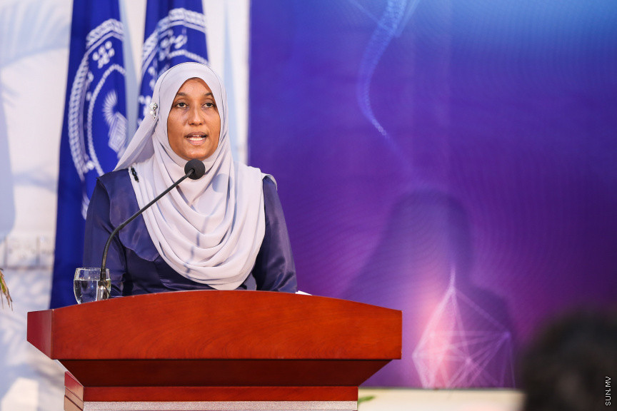 އޮގަސްޓް 12، 2018: "ތެވެލި 2018" ބައިނަލްއަގްވާމީ ރިސާޗް ކޮންފަރެންސް ފެށުން -- ސަން ފޮޓޯ/ ފަޔާޒު މޫސާ