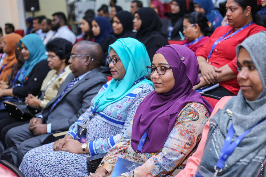 އޮގަސްޓް 12، 2018: "ތެވެލި 2018" ބައިނަލްއަގްވާމީ ރިސާޗް ކޮންފަރެންސް ފެށުން -- ސަން ފޮޓޯ/ ފަޔާޒު މޫސާ