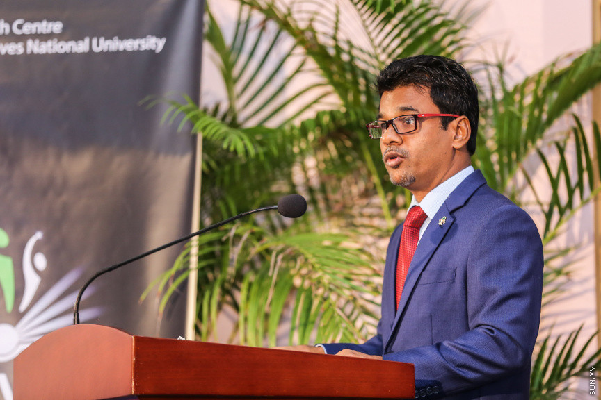 އޮގަސްޓް 12، 2018: "ތެވެލި 2018" ބައިނަލްއަގްވާމީ ރިސާޗް ކޮންފަރެންސް ފެށުން -- ސަން ފޮޓޯ/ ފަޔާޒު މޫސާ