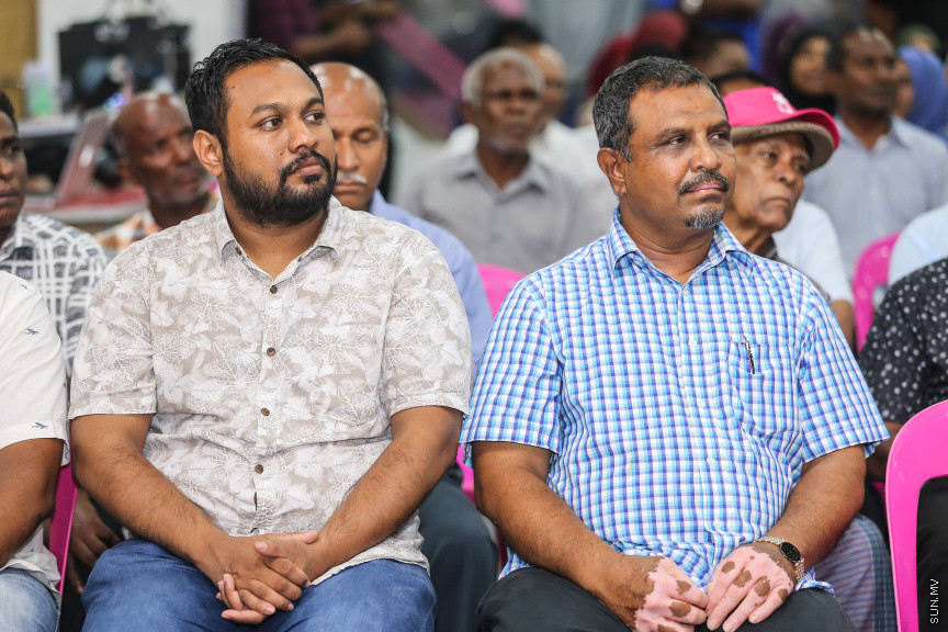 އޮގަސްޓް 17، 2018: ޕީޕީއެމްގެ ފަރާތުން ރުމާލް 2 ޖަގަހާގައި ބޭއްވި ޖަލްސާގެ ތެރެއިން -- ސަން ފޮޓޯ/ ފަޔާޒު މޫސާ